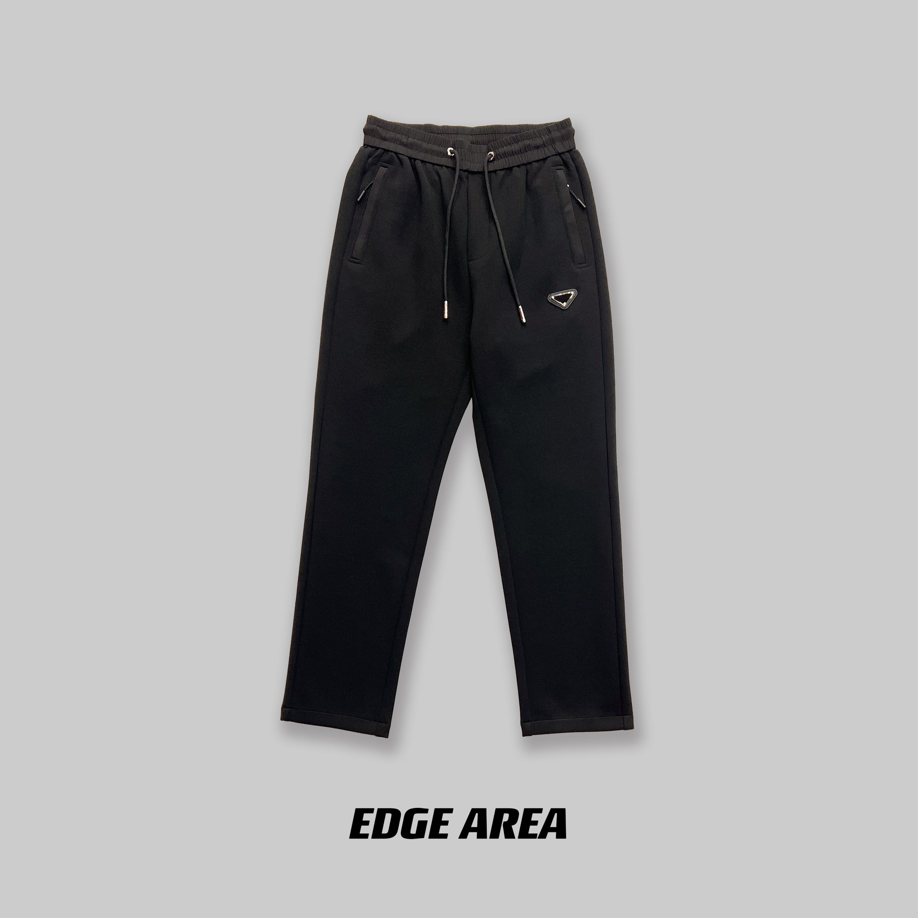 【熙度】秋季男士黑色休闲长裤宽松休闲纯色男士裤子商务休闲裤2671