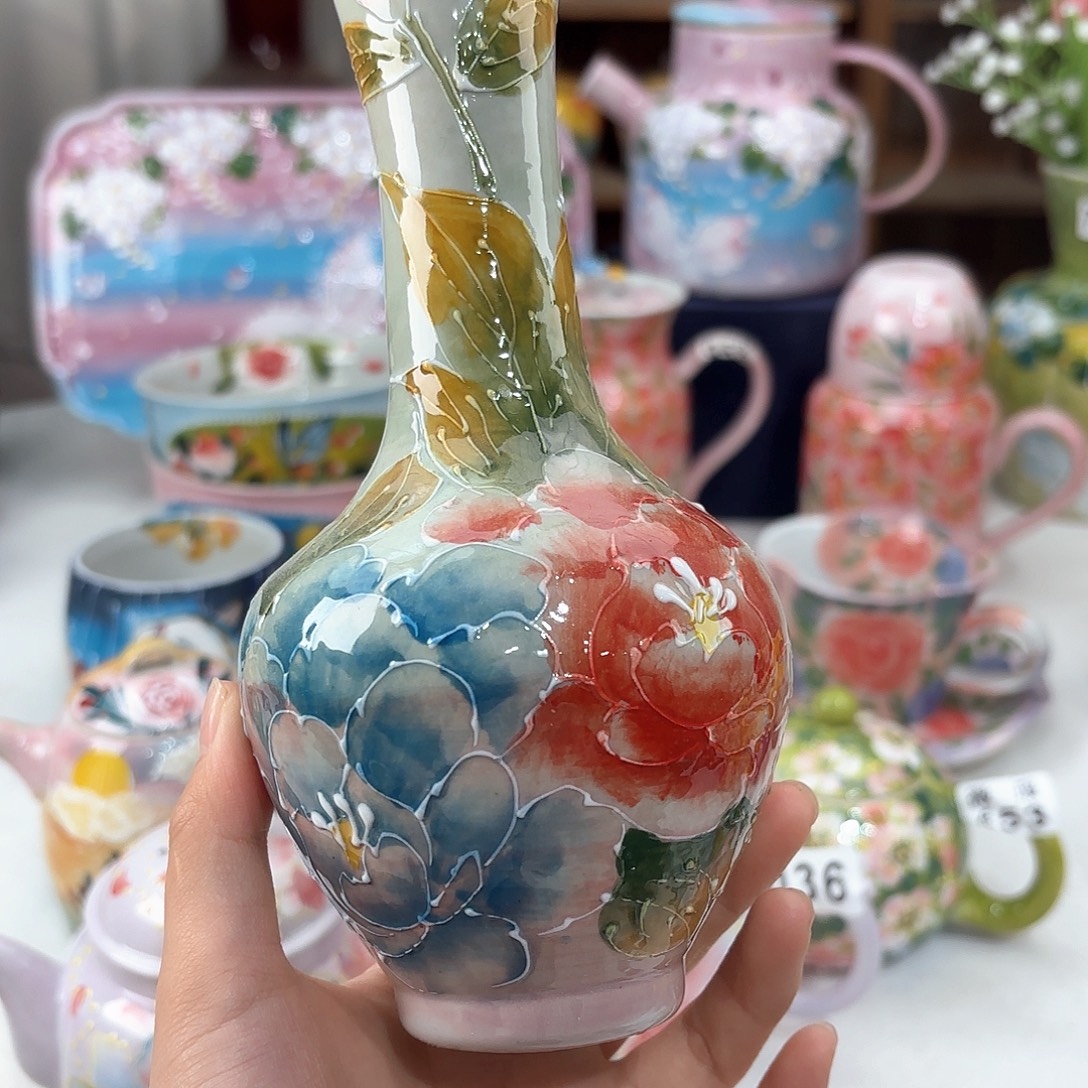 景德镇手绘高温釉下彩陶瓷茶具