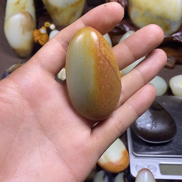 一***签和田玉未镶嵌挂件