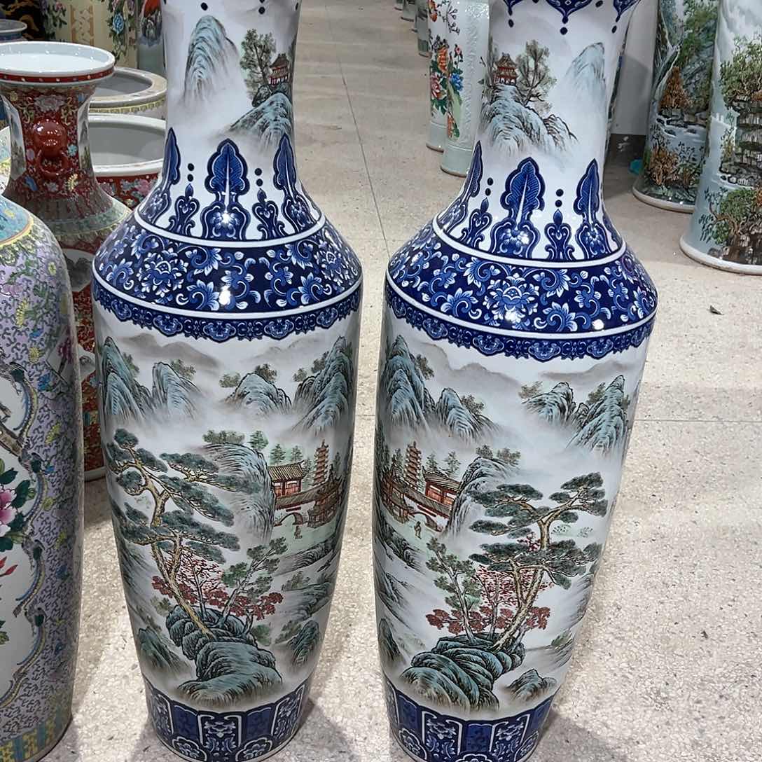 瓶老*景德镇陶瓷大花瓶