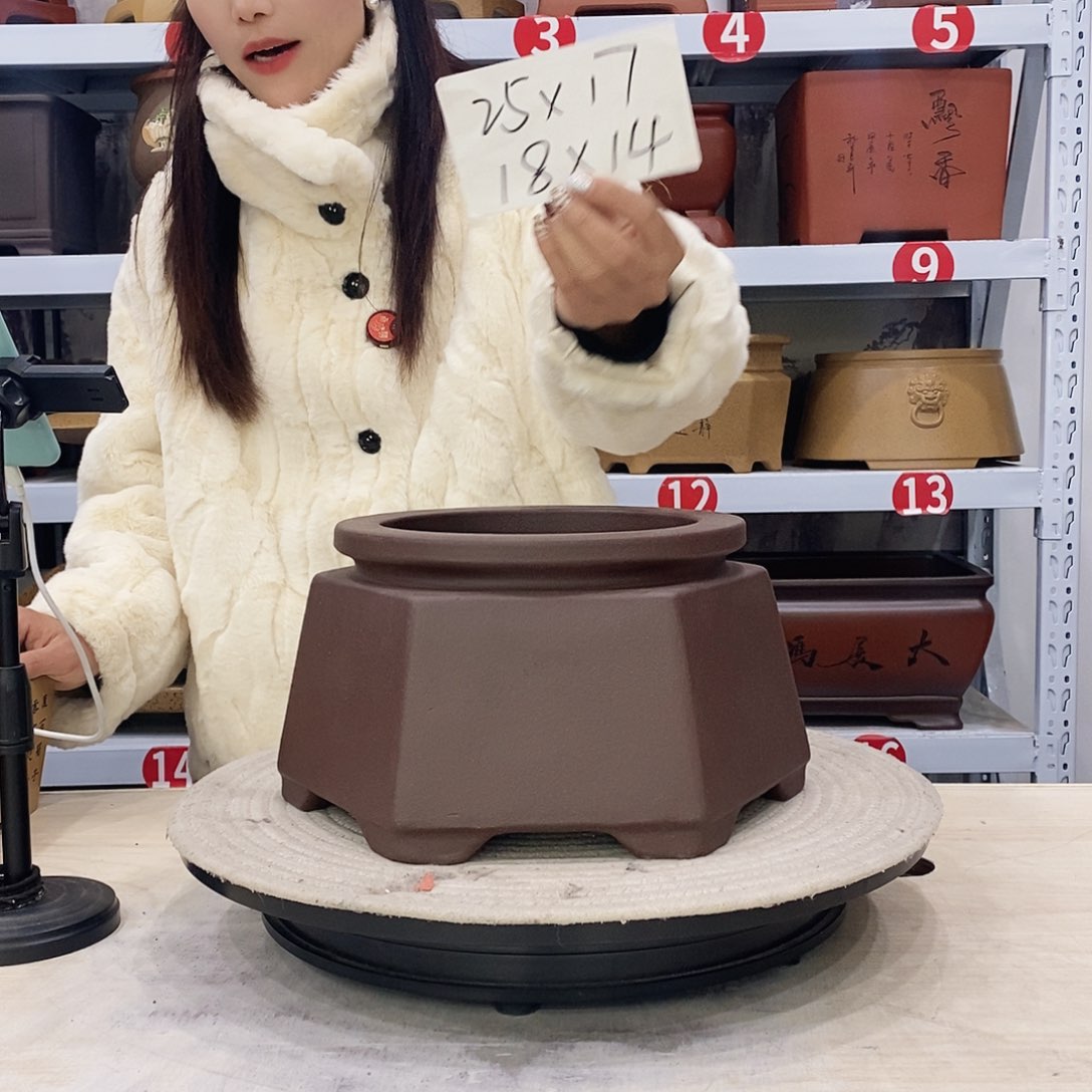 紫砂花盆紫砂花盆