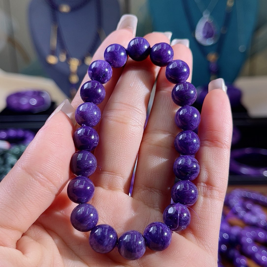 查罗石（紫龙晶）手串9未镶嵌