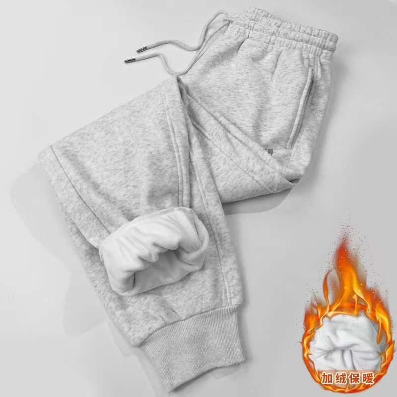 【保暖长裤】新款秋冬加绒加厚时尚百搭女款束脚卫裤保暖休闲裤