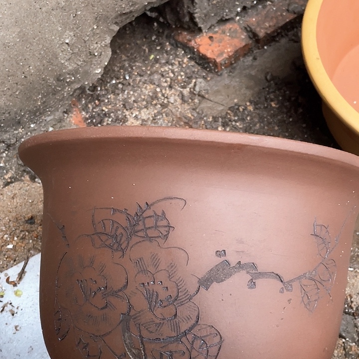 紫砂30平角金钟花盆花盆