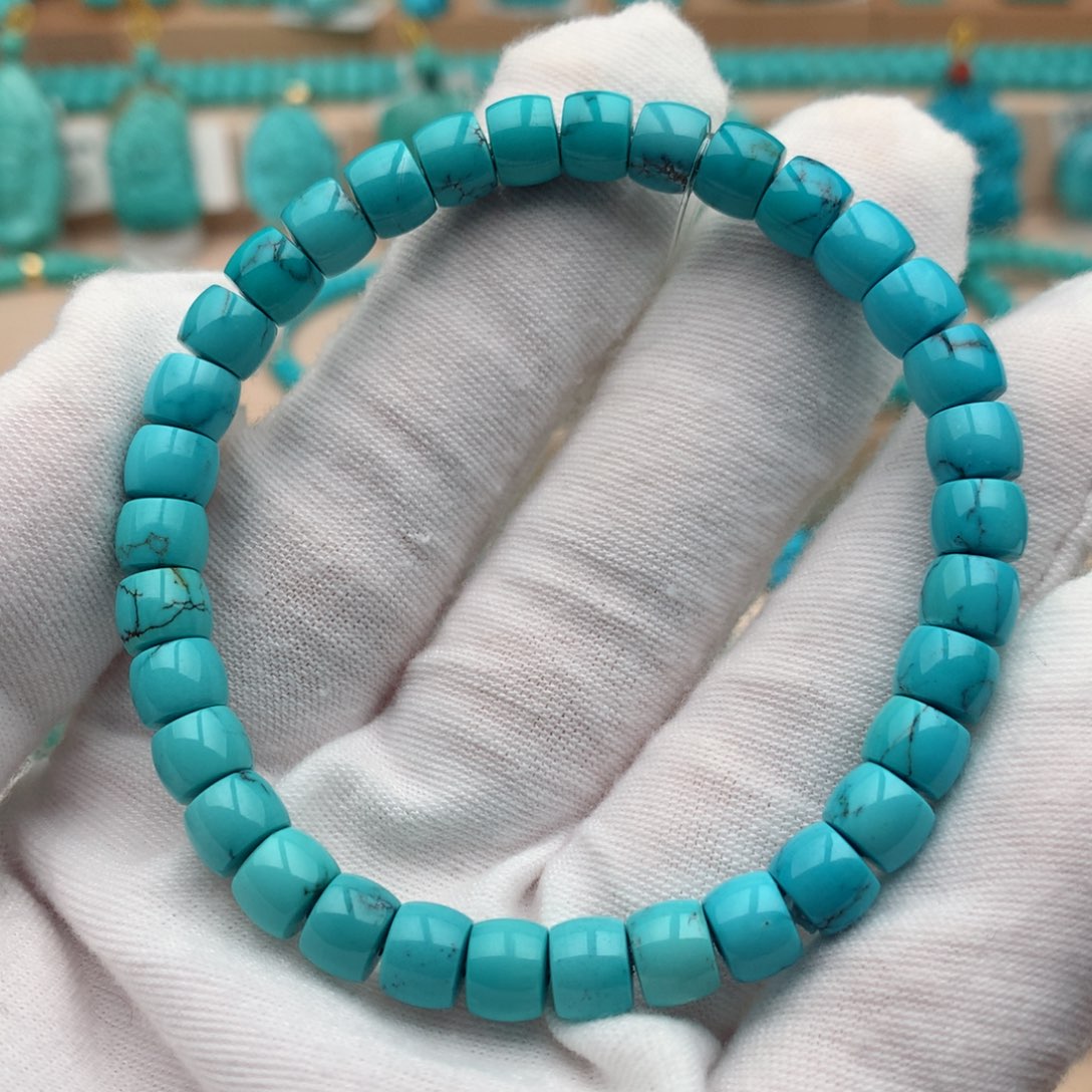 绿松石未镶嵌珠宝奇石6.5mm