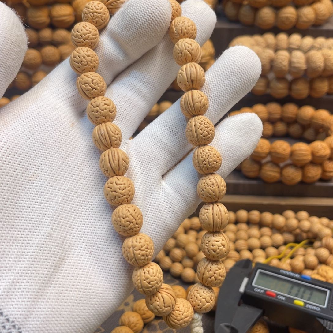 吊坠桃核野生脑纹小金豆