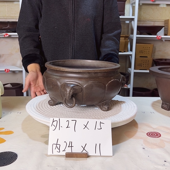 紫砂花盆紫砂花盆