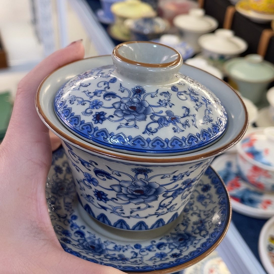 陶景德陶瓷盖碗茶具