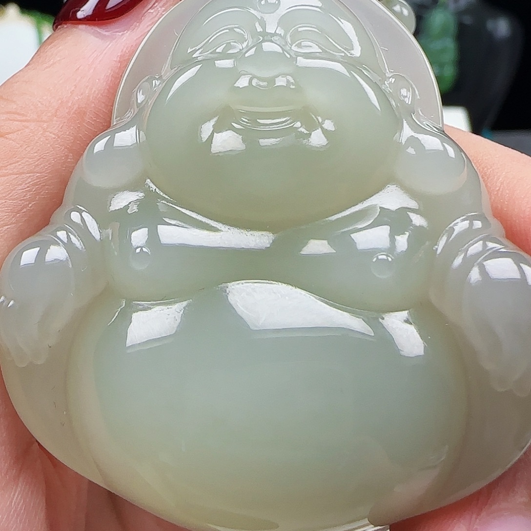 蒙***蒙和田玉足金镶嵌颈饰50