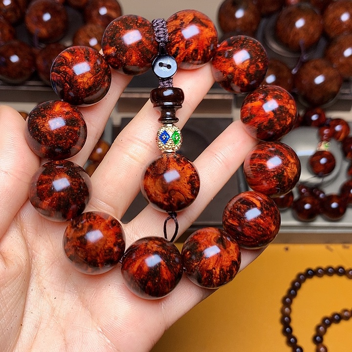 花梨木类手串/手链黄花梨风化料老挝花梨土埋料2.0