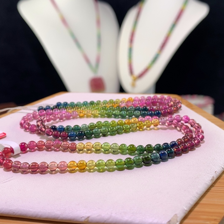 双色碧玺手链未镶嵌C****e