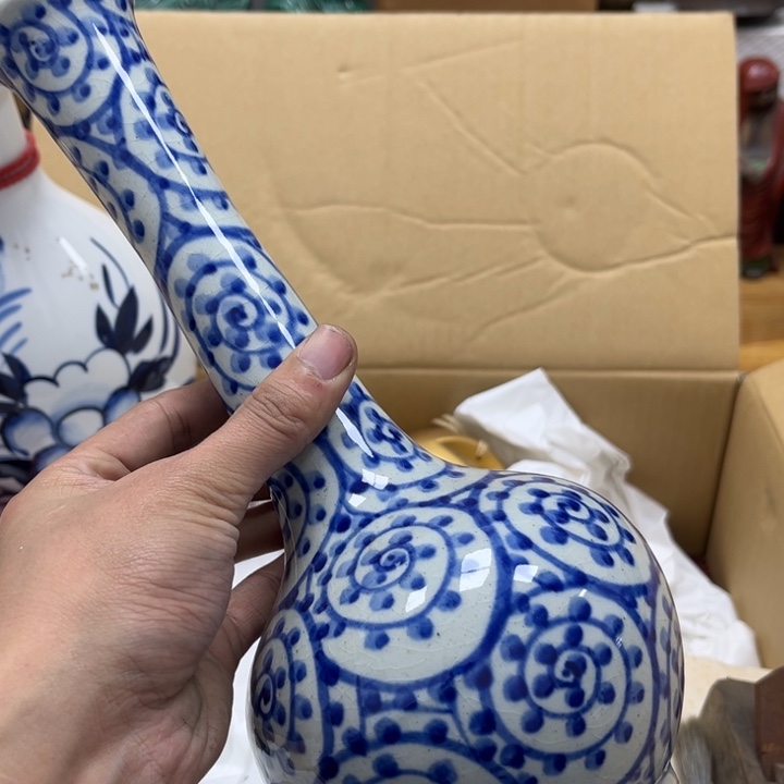 瓷片摆件工艺品瓷器摆件777 