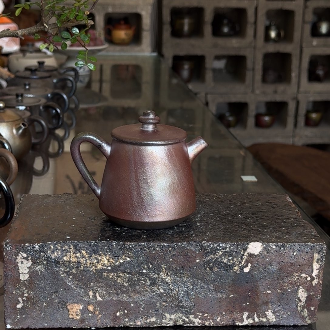 建水紫陶紫泥柴烧茶具