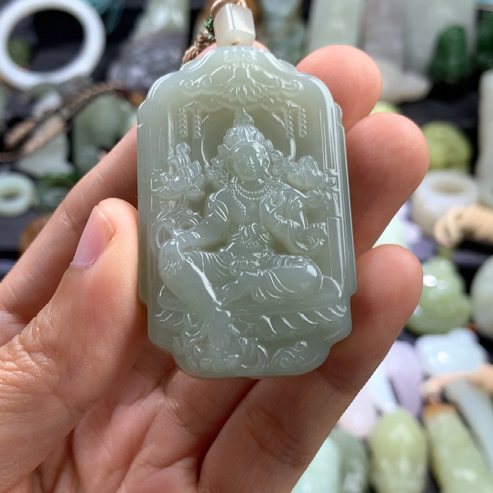 和田玉未镶嵌颈饰