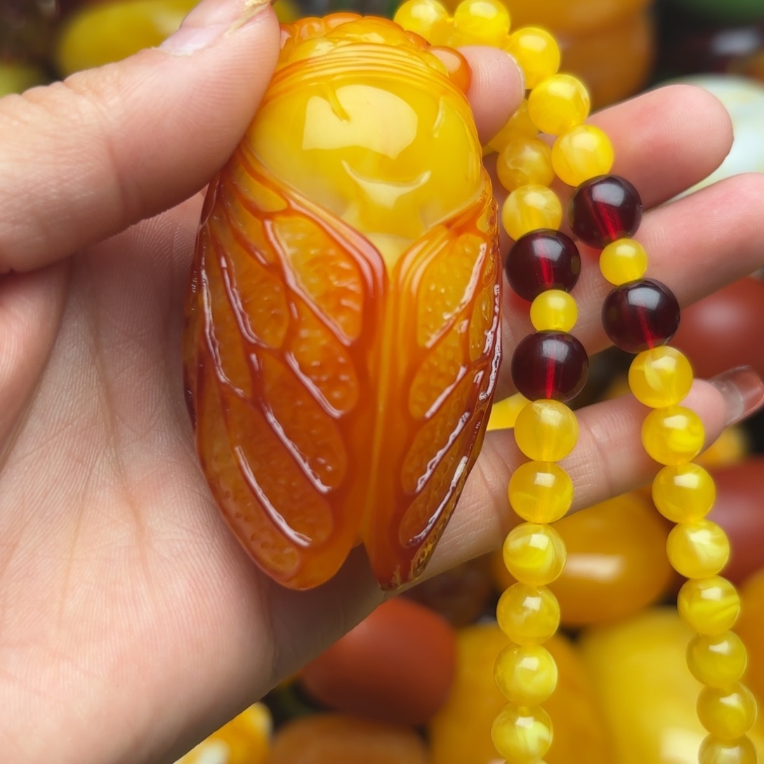 琥珀手链未镶嵌蜜蜡