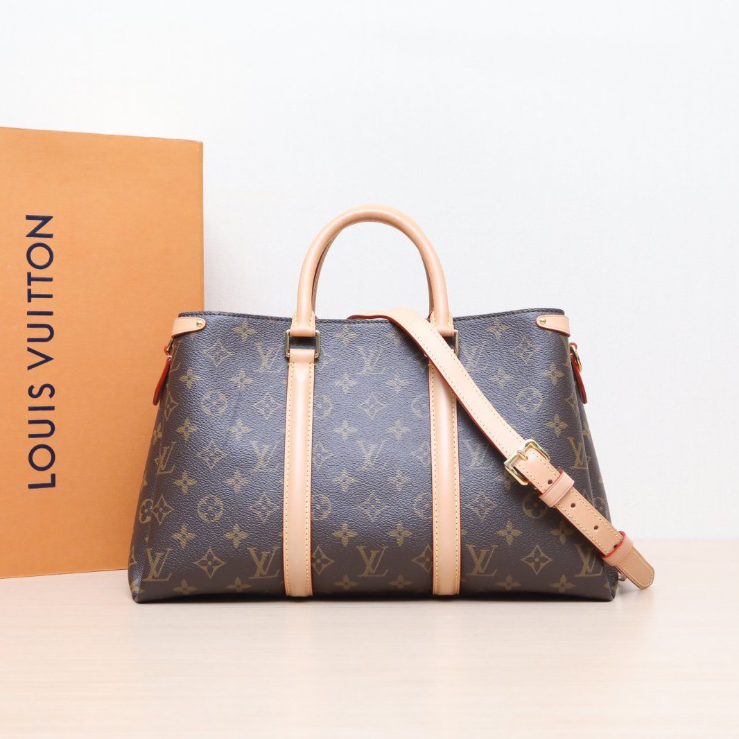 99新 LouisVuitton/路易威登 -288【小花Han】SOUF中号 老花 2020包