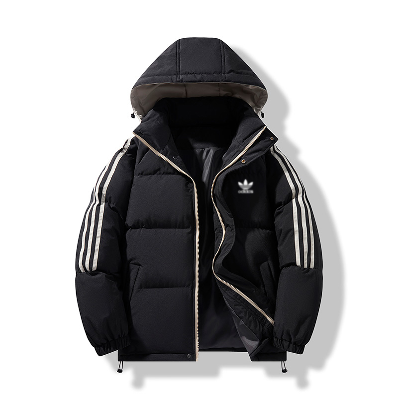 【官方品牌撤柜】美式男女同款2025冬季加厚外套可卸帽正品防水防风