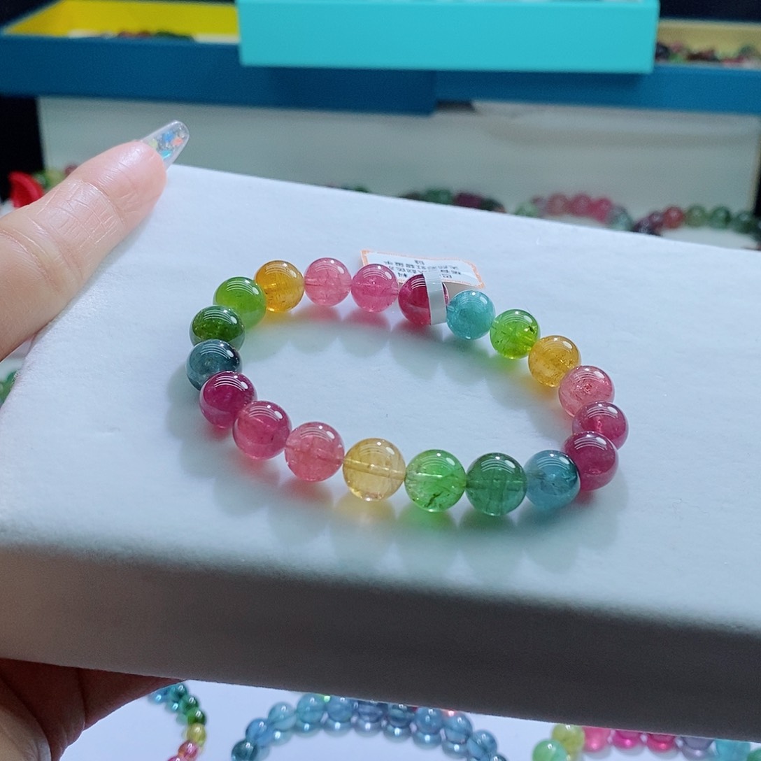 碧玺手链未镶嵌10mm左右