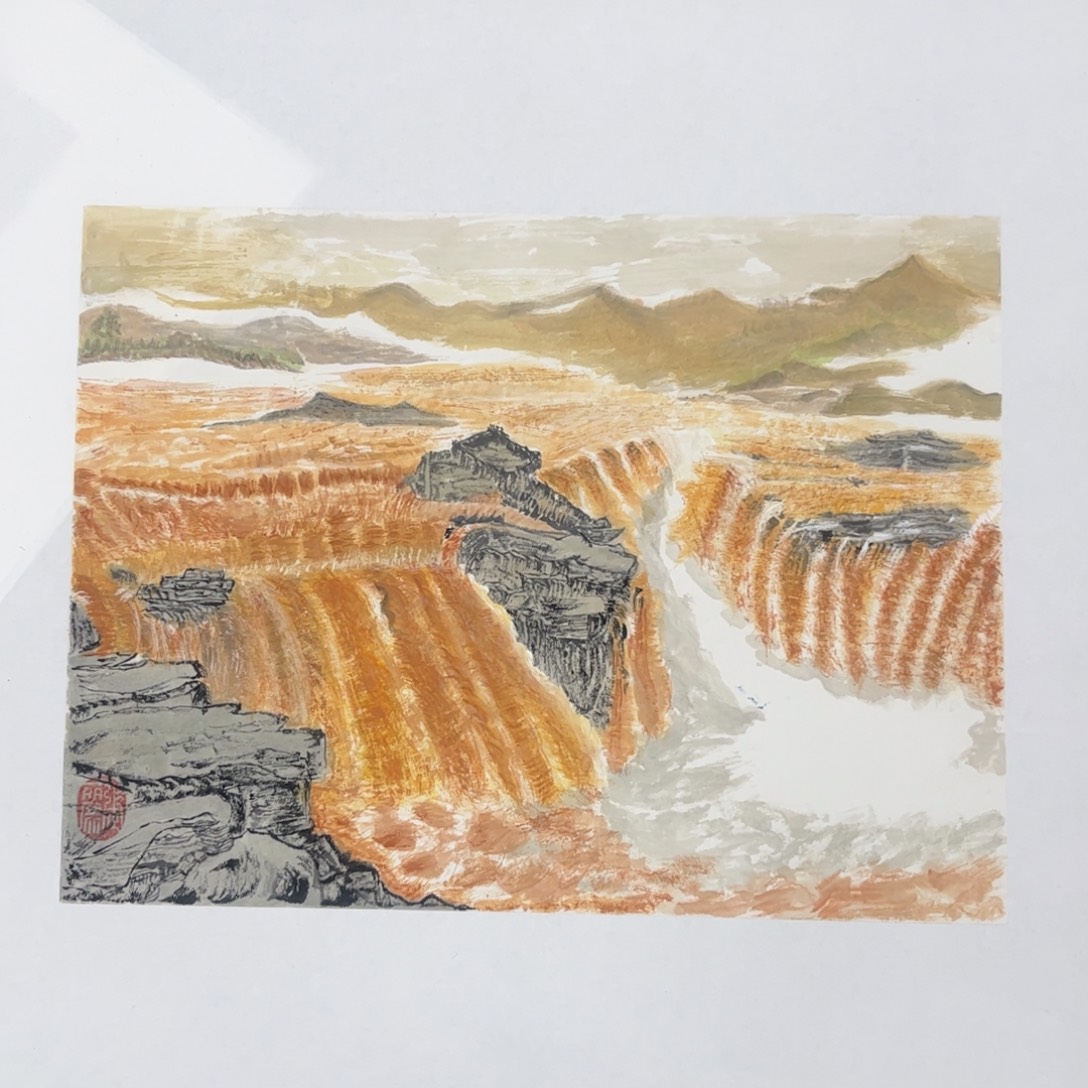 国画小品山水作品