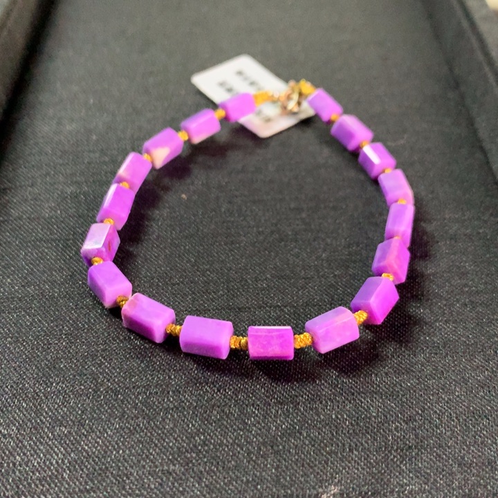 苏纪石（舒俱来）手链未镶嵌金****心