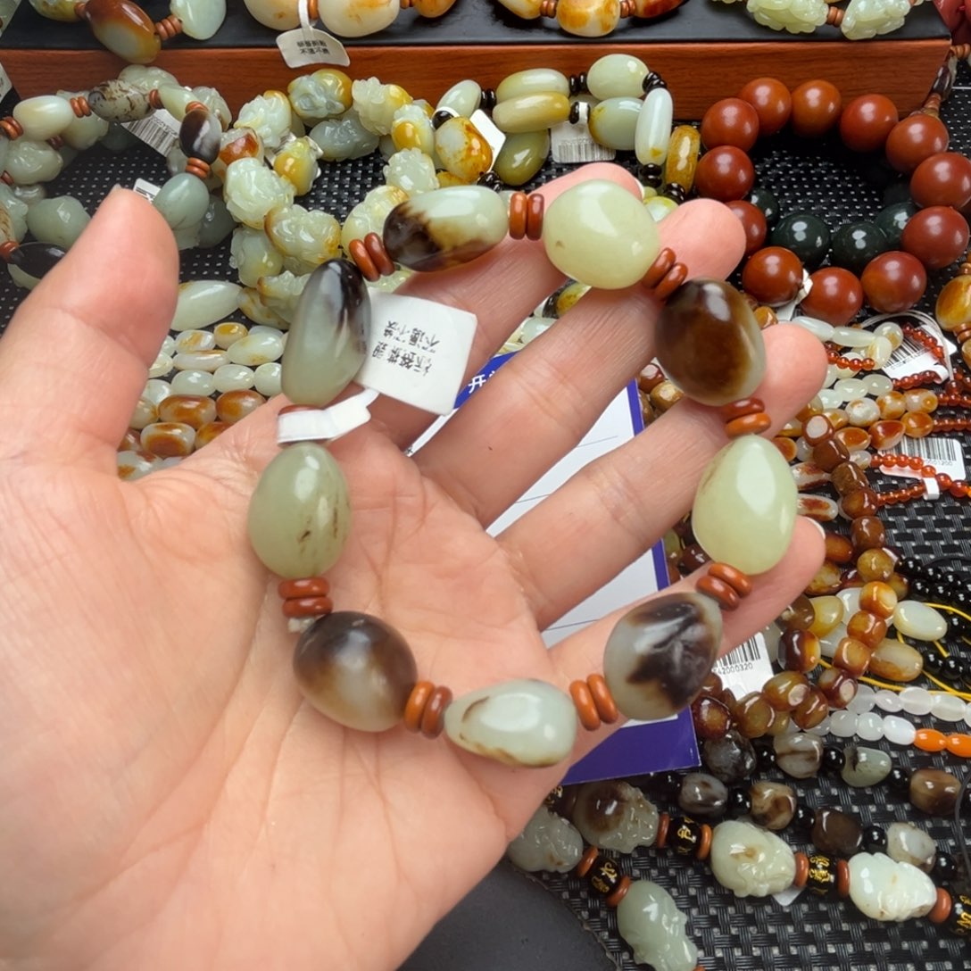 和田玉手链未镶嵌孤**郎