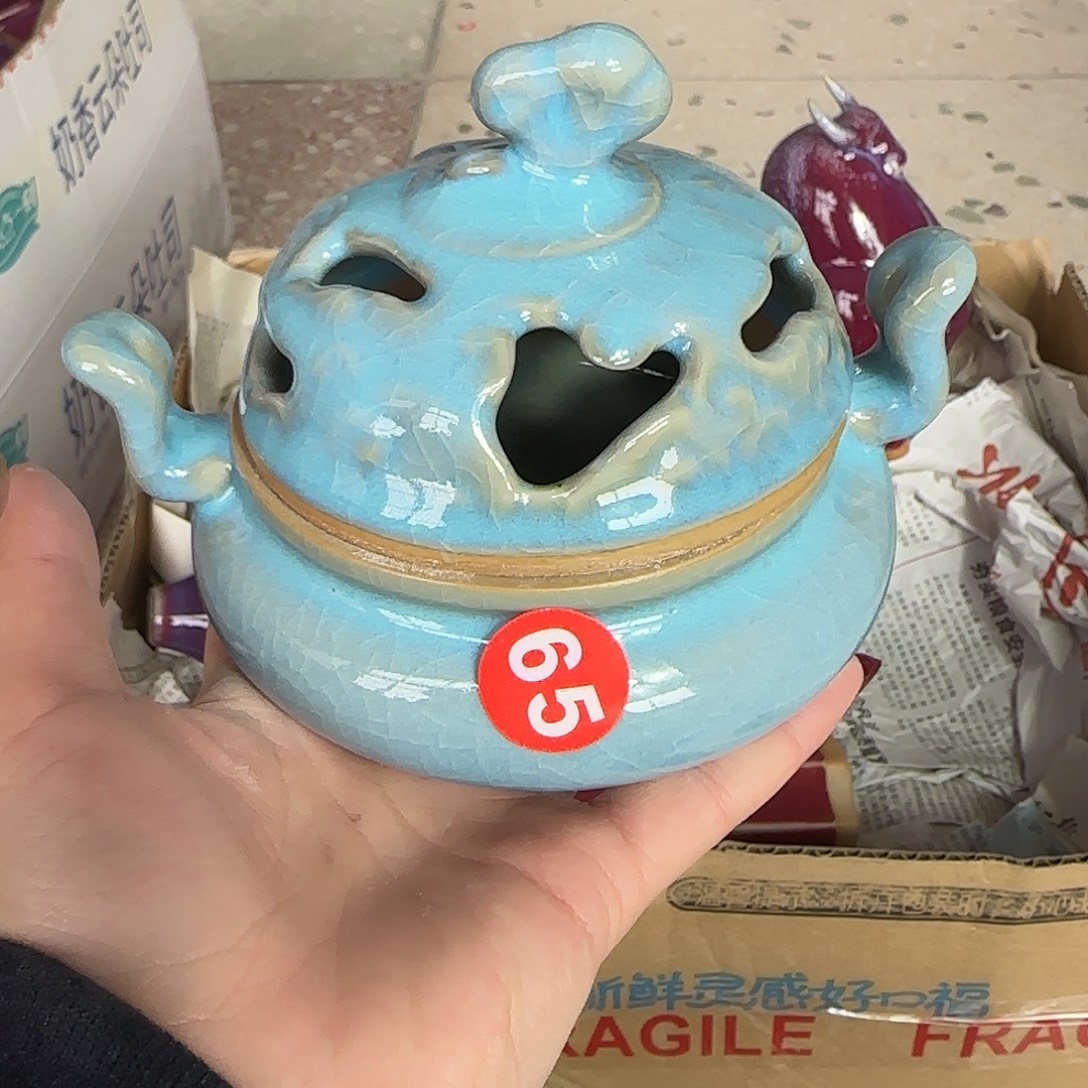 摆件陶郑家钧窑摆件