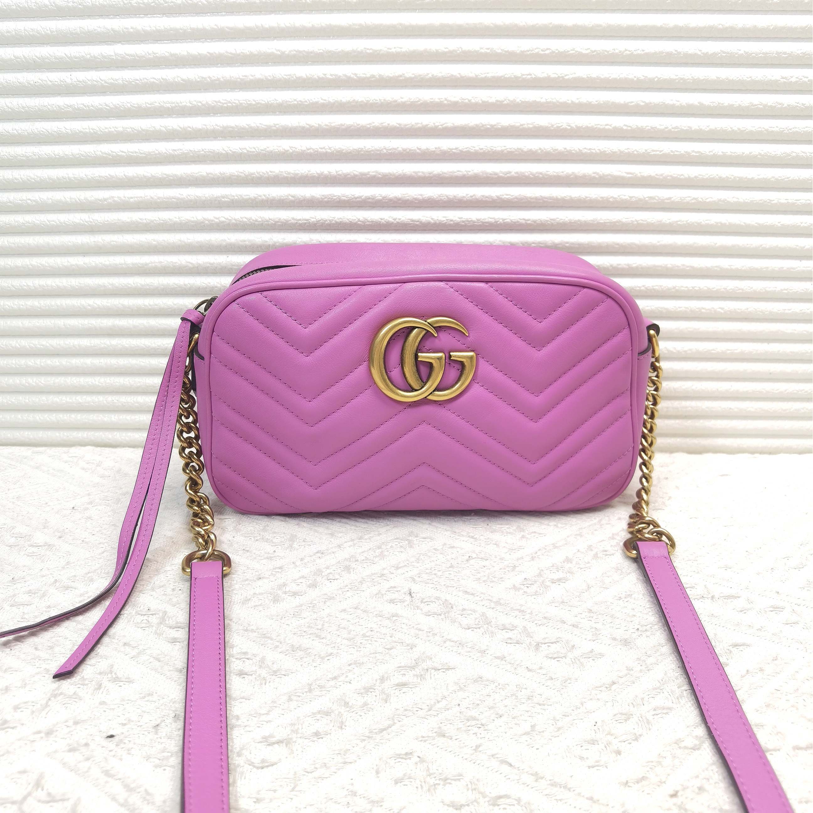 95新 GUCCI/古驰 Gucci古驰 Marmont马蒙 相机包单肩包斜挎包
