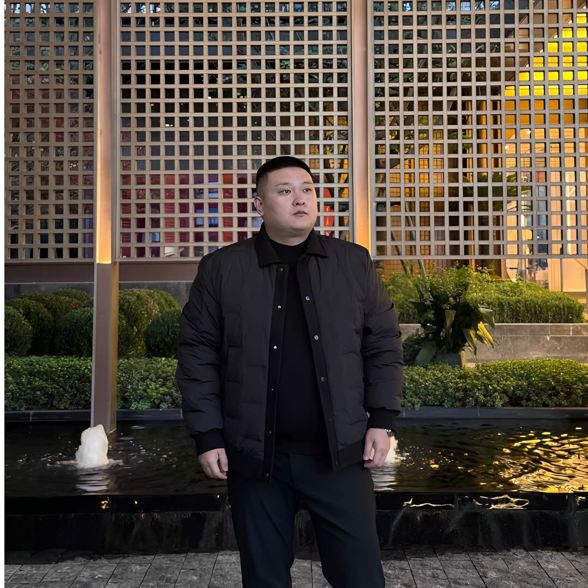 【展翔】男士大码宽松休闲翻领夹克羽绒服冬季胖子男式加厚保暖外套