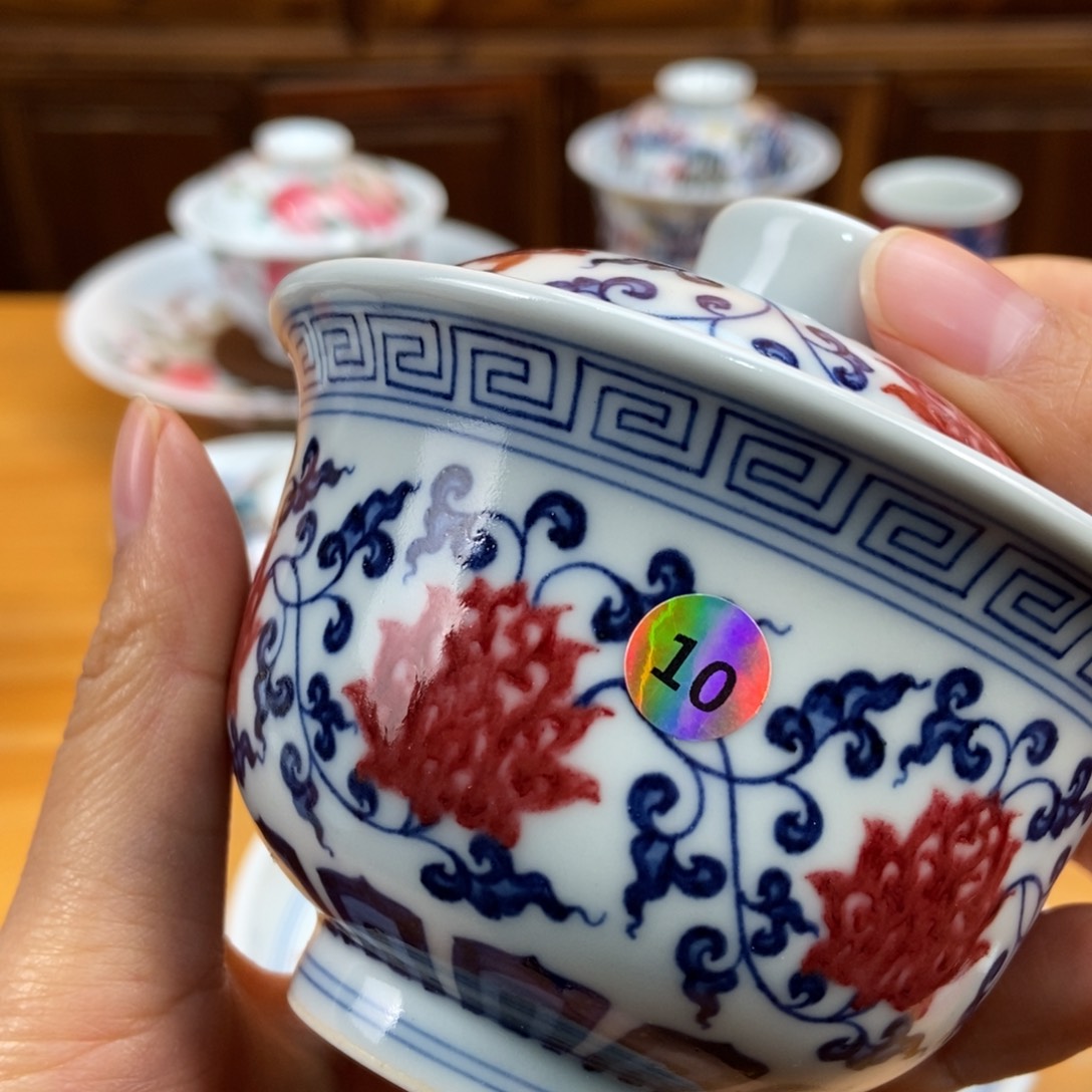 手绘现代茶具非古董