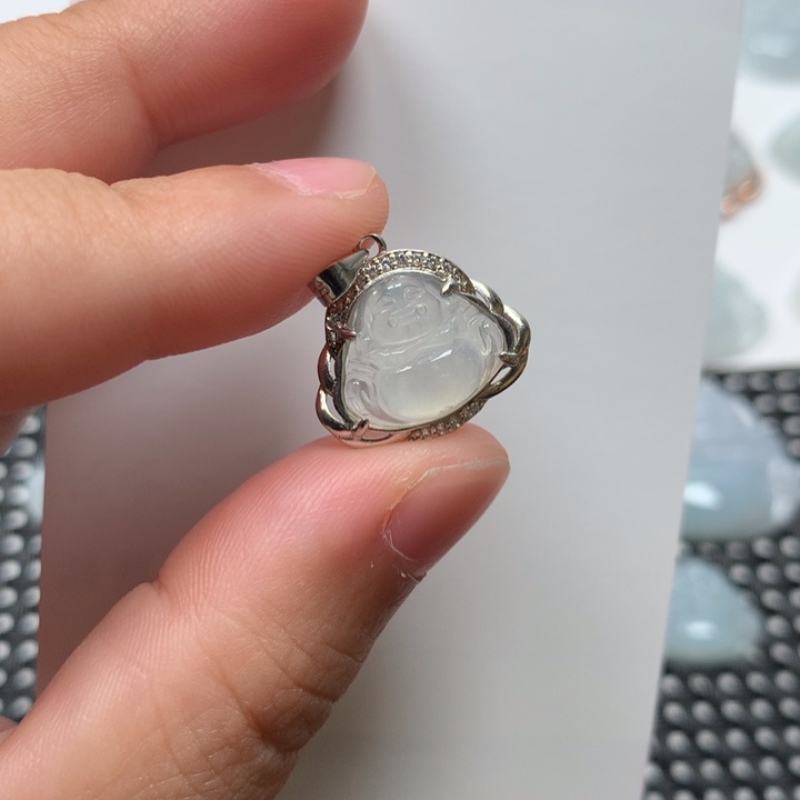 翡翠未镶嵌吊坠(不含链)佛公