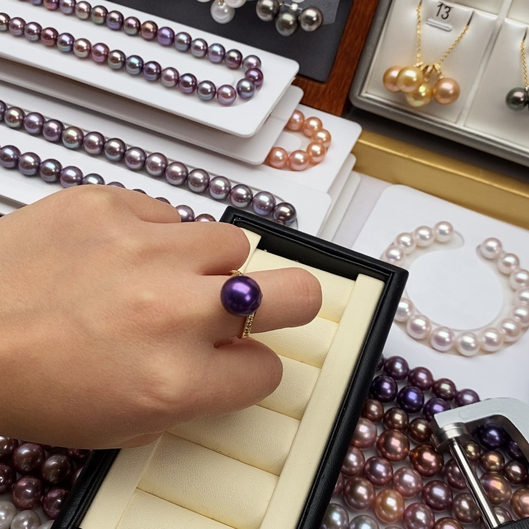 合金淡水珍珠颈饰