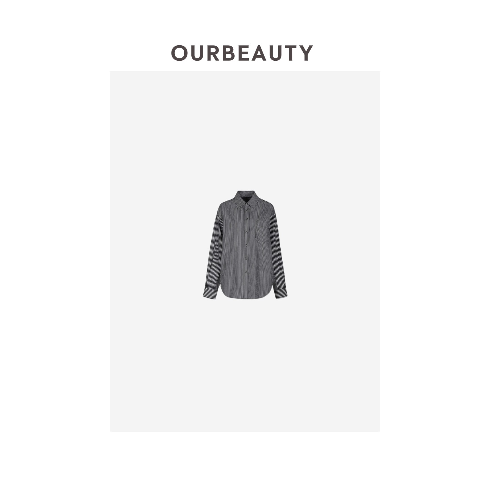 【OURBEAUTY】经典条纹百搭衬衫