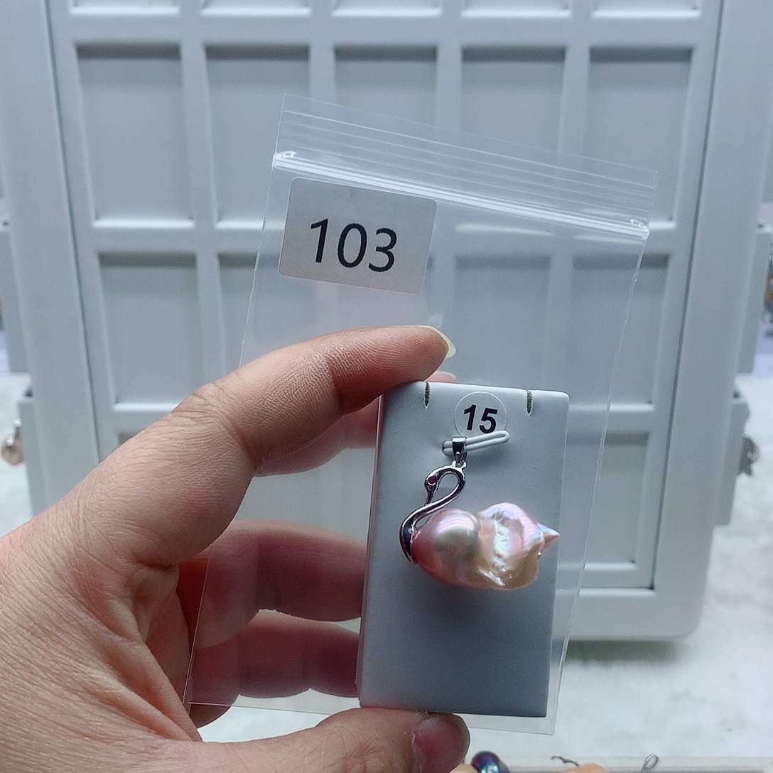 淡水珍珠吊坠(不含链)合金