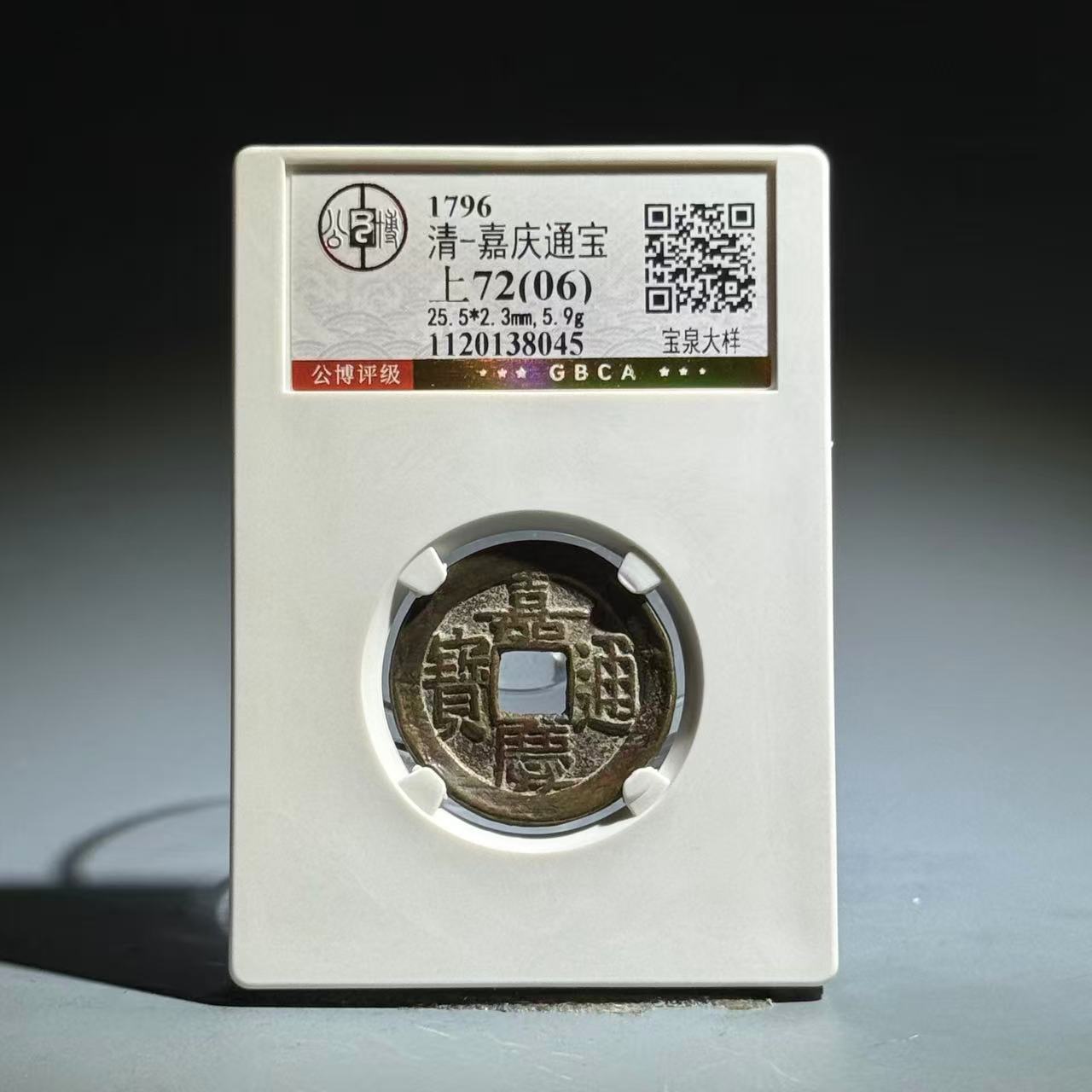 046 清 嘉庆通宝 宝泉大样 8045
