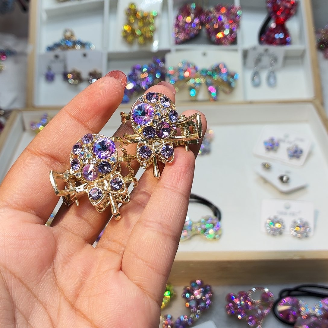 布艺铁合金发饰发夹发夹