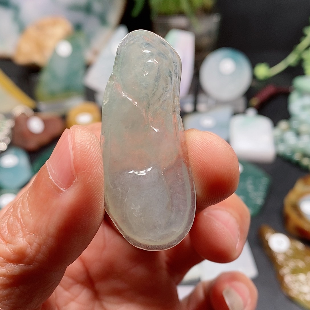 翡翠颈饰未镶嵌乐凡珠宝翡翠挂件