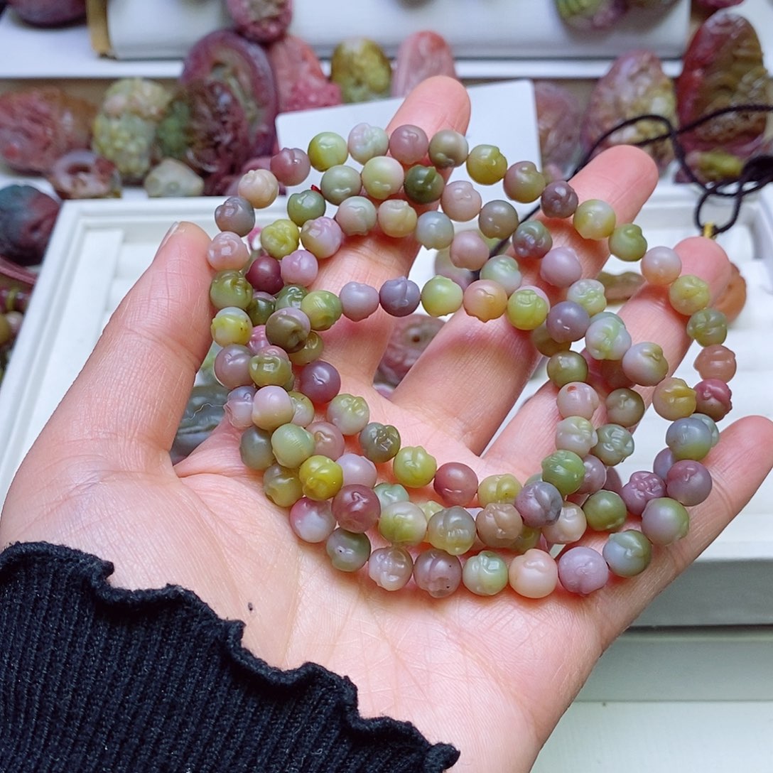 玛瑙/玉髓盐源玛瑙手链未镶嵌