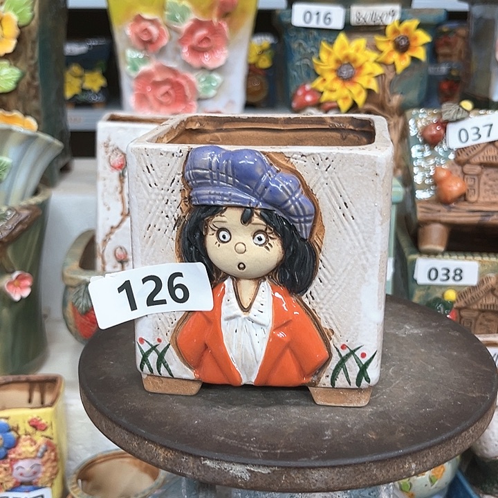 紫砂花盆粗陶材质多肉花盆