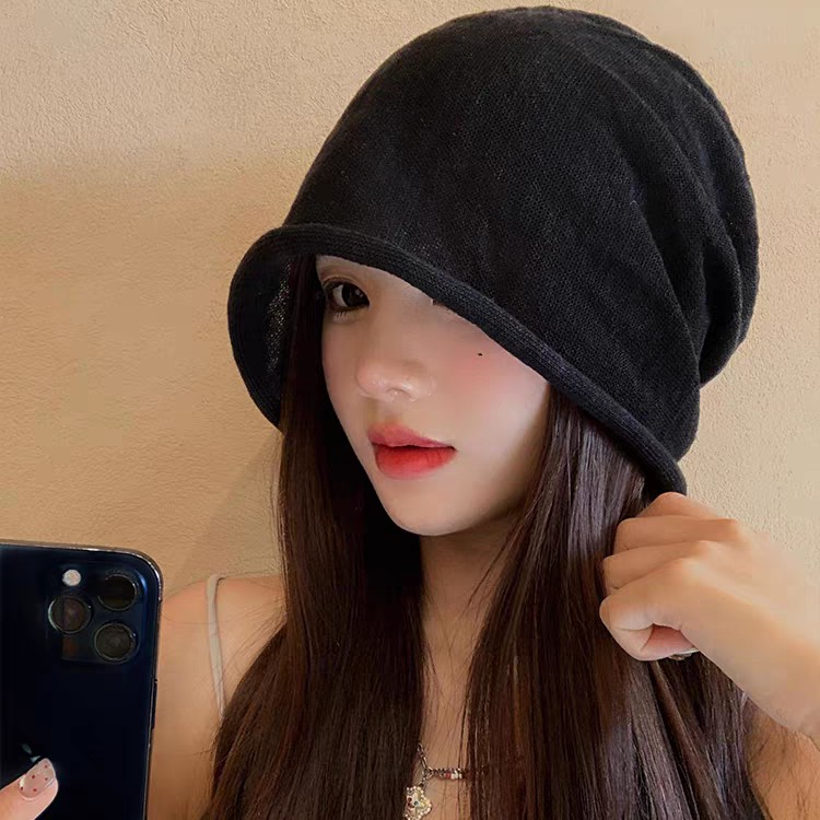 CZON·早秋呼吸感时髦感宽松版简约百搭面膜堆堆帽