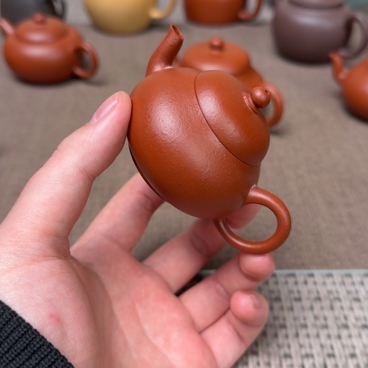 花***鹃茶壶紫砂小品紫砂壶小细节