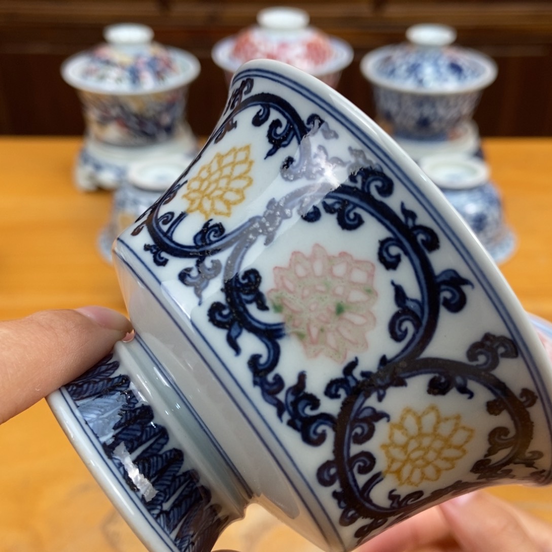 手绘现代茶具非古董