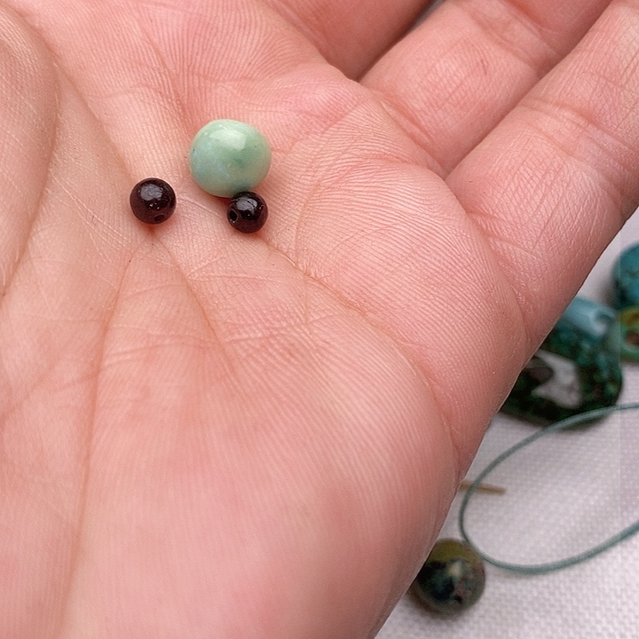 黑曜岩未镶嵌颈饰