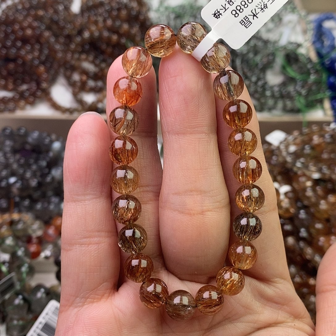 水晶手链未镶嵌语*?卡8