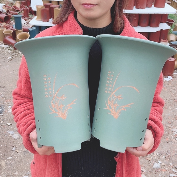 花盆紫砂宜兴紫砂精品花盆 