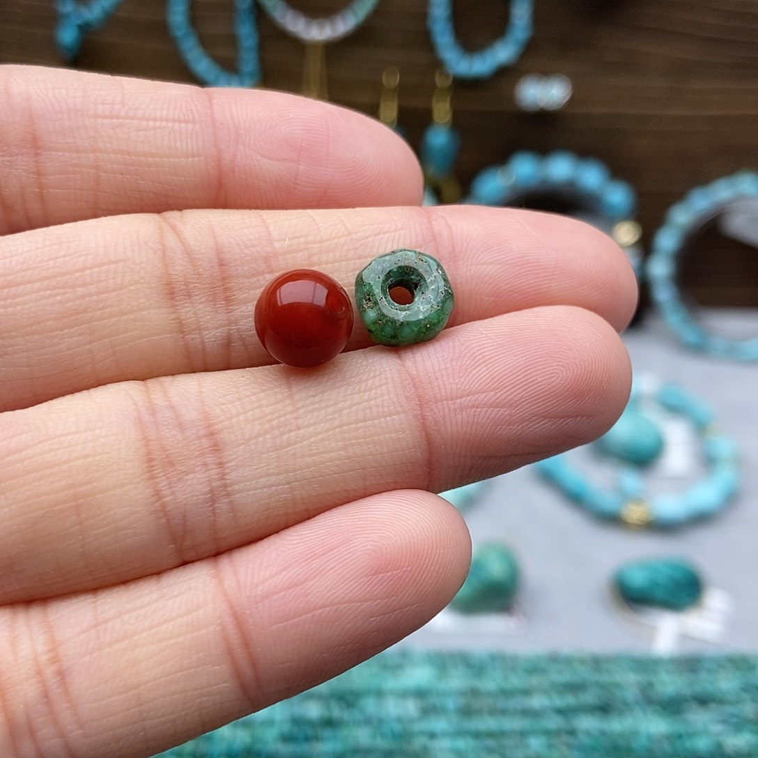 南红玛瑙未镶嵌玉化扣子