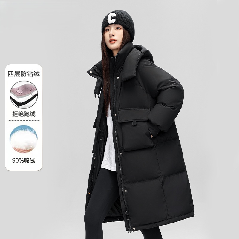 新款羽绒服中长款保暖锁温防风抗寒冬季通勤外套