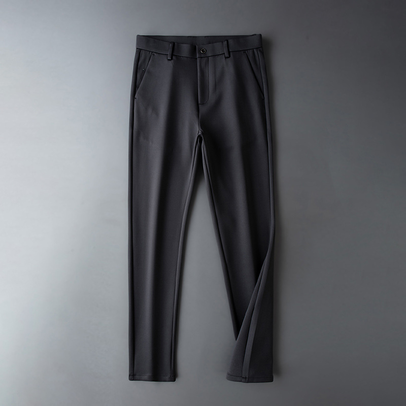 大码男装裤子秋冬新品休闲裤男宽松加大码弹力百搭加肥休闲西裤