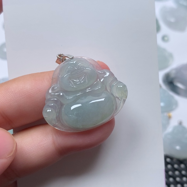 翡翠未镶嵌吊坠(不含链)佛公