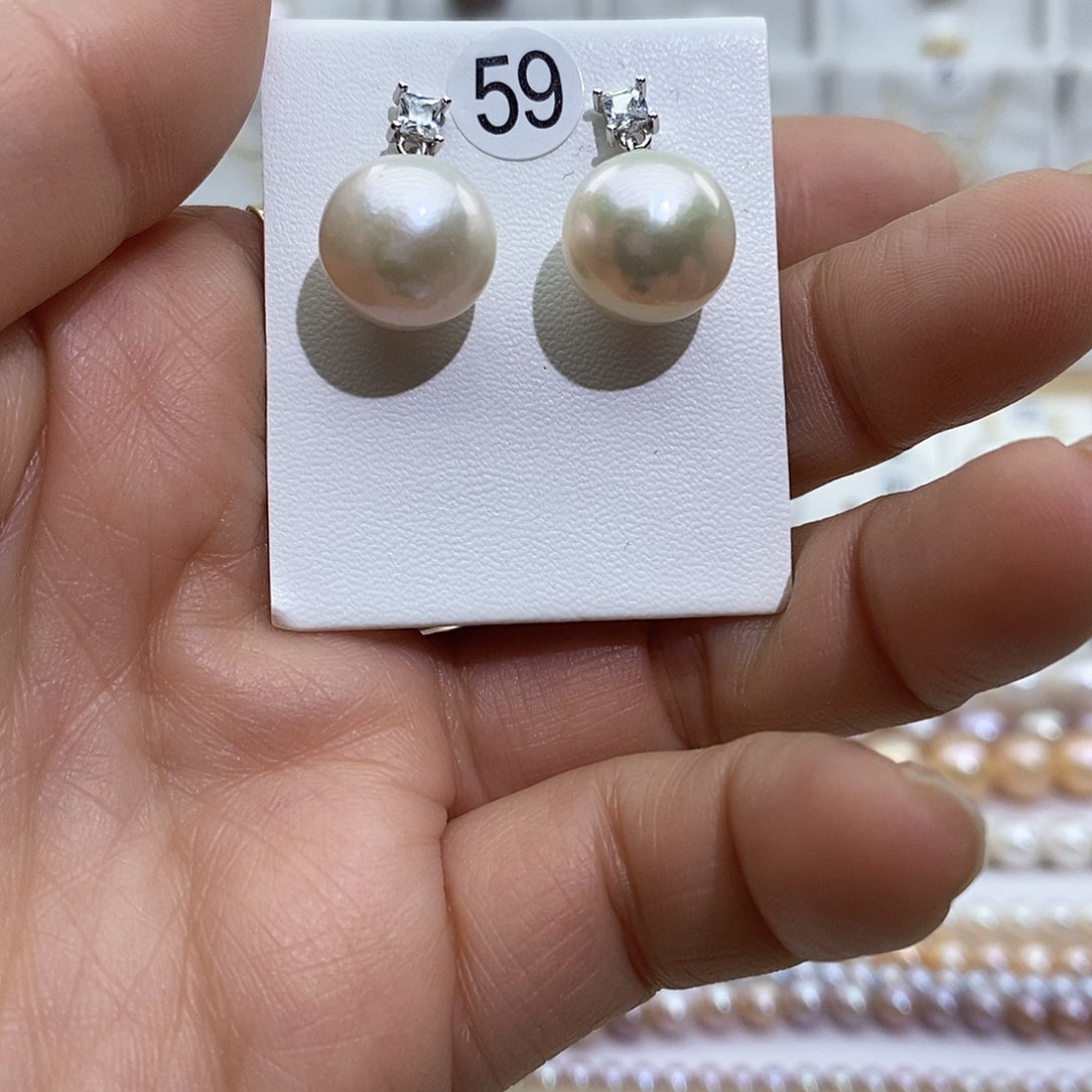 淡水珍珠吊坠(赠链)银S925镶嵌大****肥