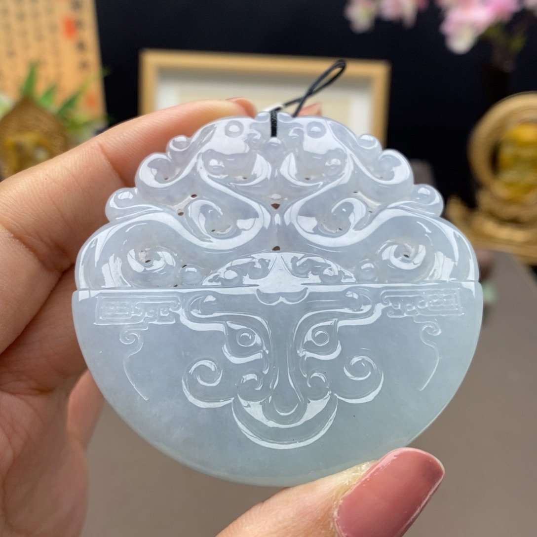 翡翠未镶嵌颈饰吊坠47